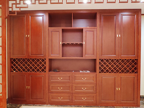 自贡中式家居装修之中式酒柜装修效果图