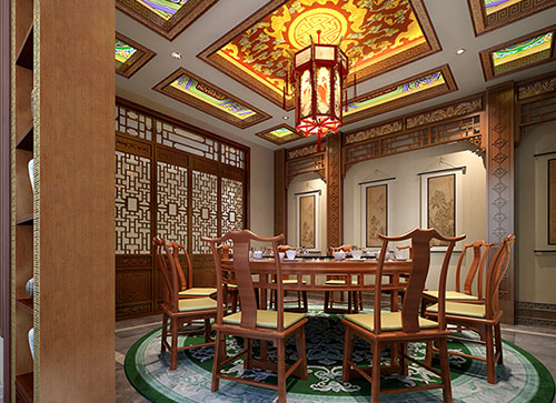 自贡中式古典风格家居装修设计效果图